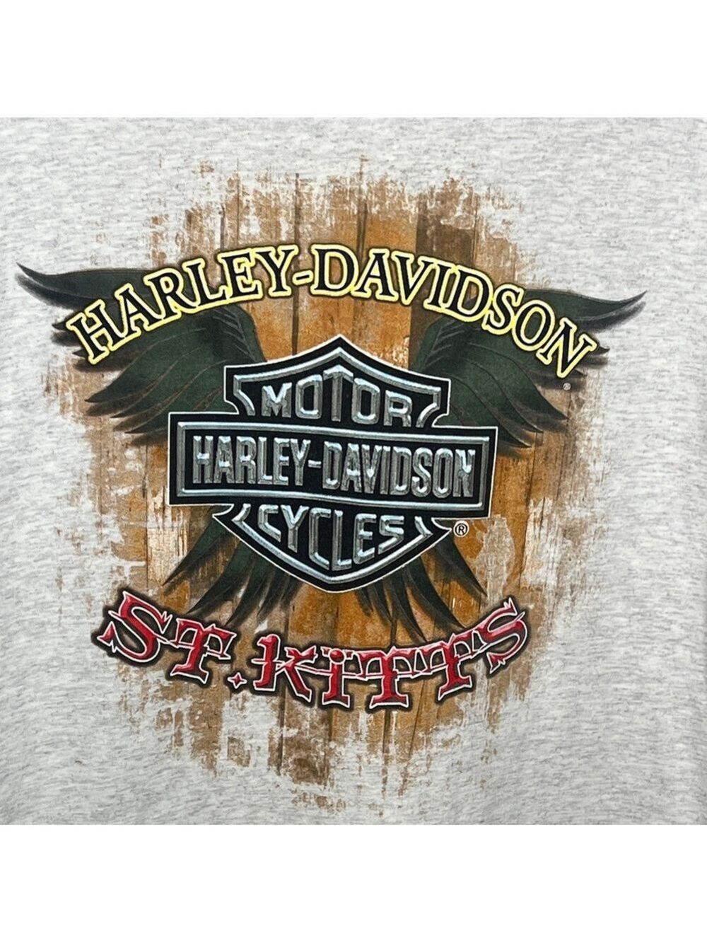 Harley-Davidson St Kitts Caribbean White Graphic Tee for Men
